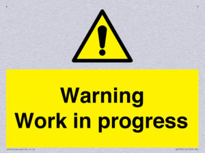 Warning Work in progress